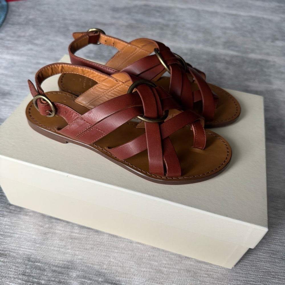 Sezane Olympe Low Sandals in Natural Heritage - Picture 5 of 7